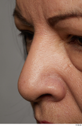 Face Nose Skin Woman Chubby Wrinkles Studio photo references